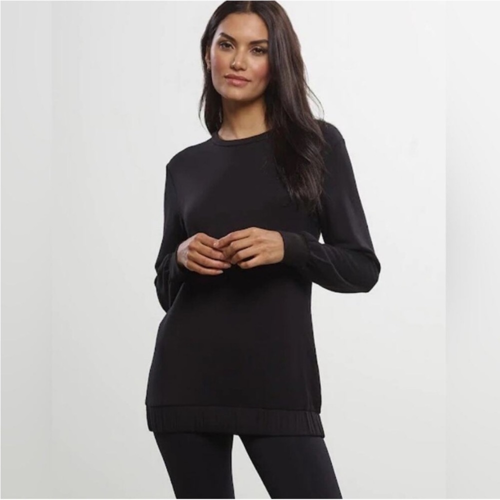 Commando Modern Lounge Oversized Sweatshirt | Black - Black / XS
